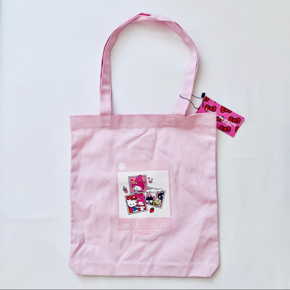 Sanrio Hello Kitty and Friends Pink Canvas Tote Bag